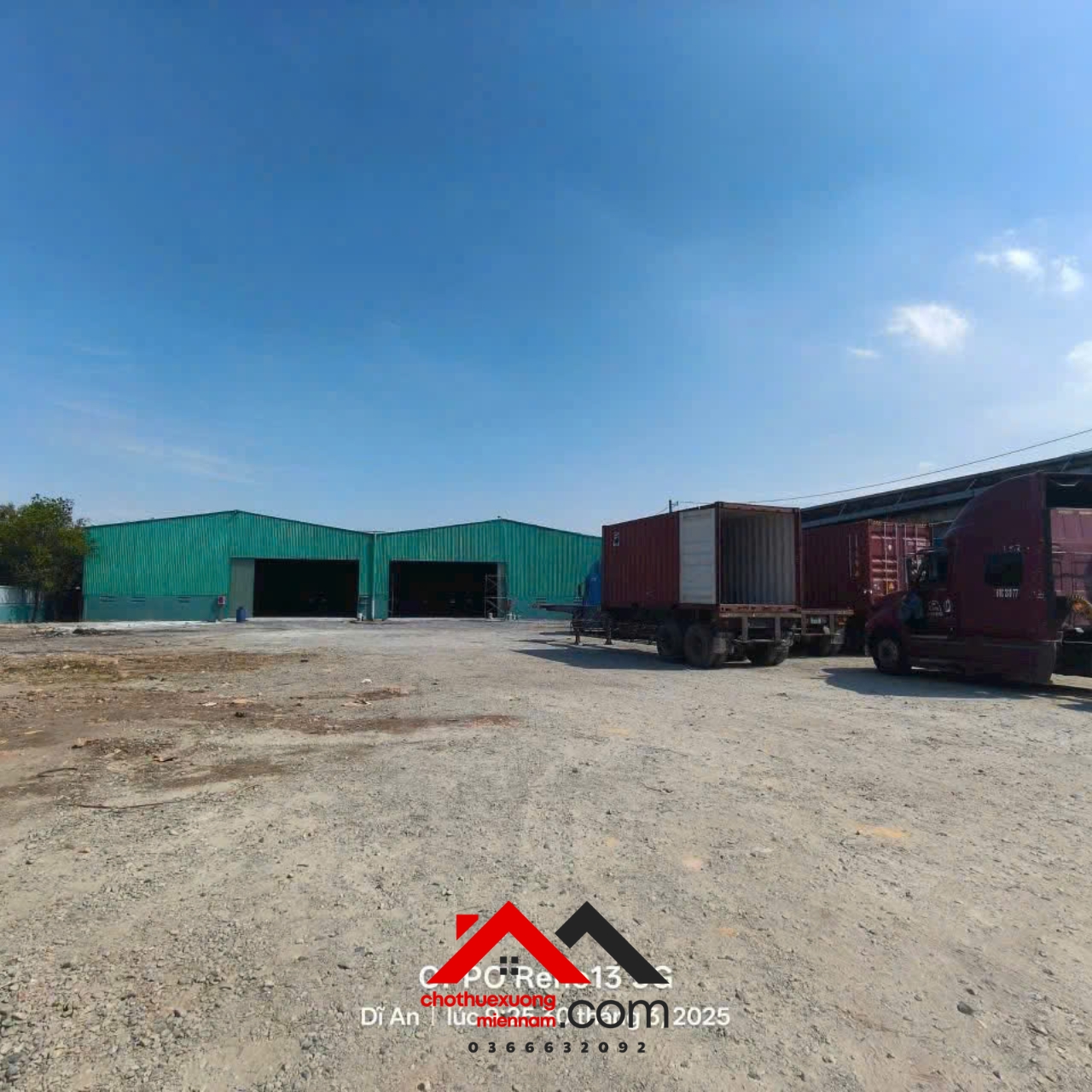 Cho thuê kho xưởng 5.000m² Dĩ An – Giá 150tr – Làm cơ khí, kho hàng OK. Liên hệ: - Ảnh chính